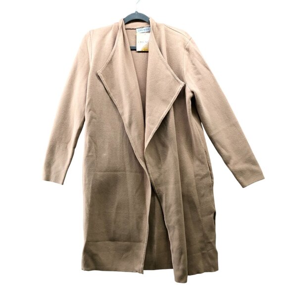 NWT Chicwish Duster Cardigan Womens M/L Tan Camel Sweater Jacket Open Front - Picture 1 of 11
